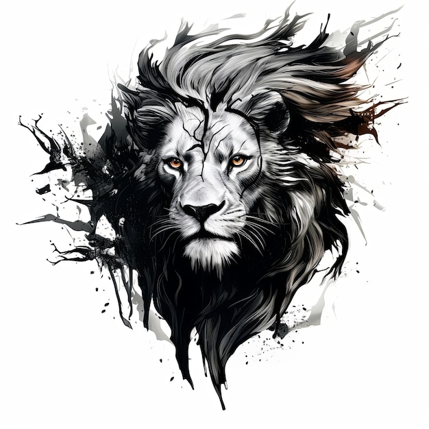 a clean lion logo mascot