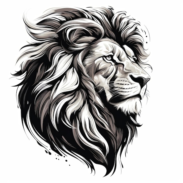 a clean lion logo mascot