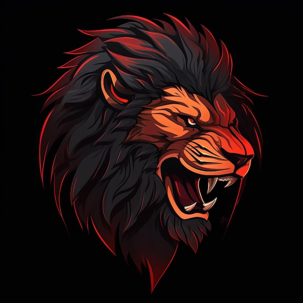 a clean lion logo mascot