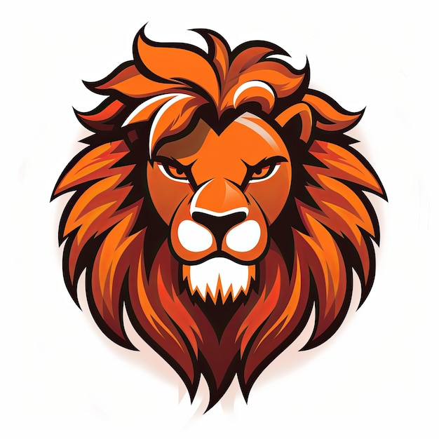 a clean lion logo mascot