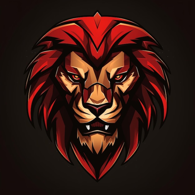 a clean lion logo mascot