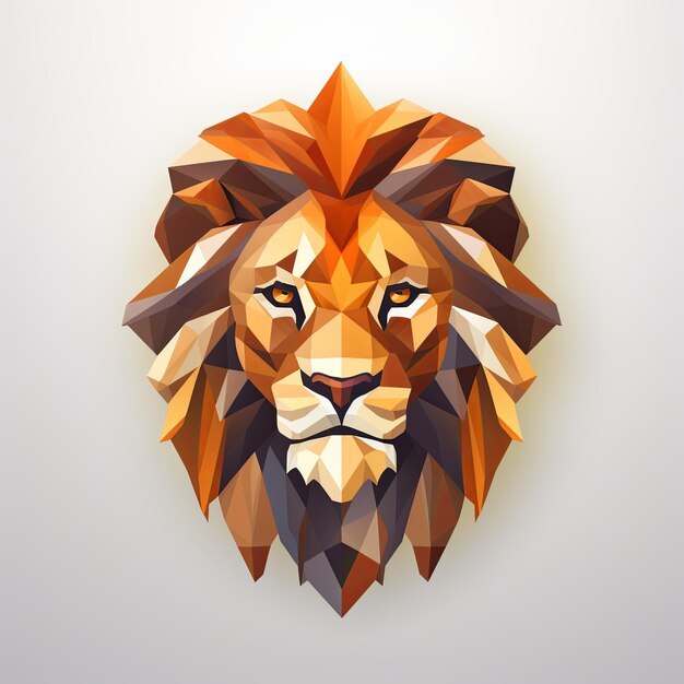 a clean lion logo mascot