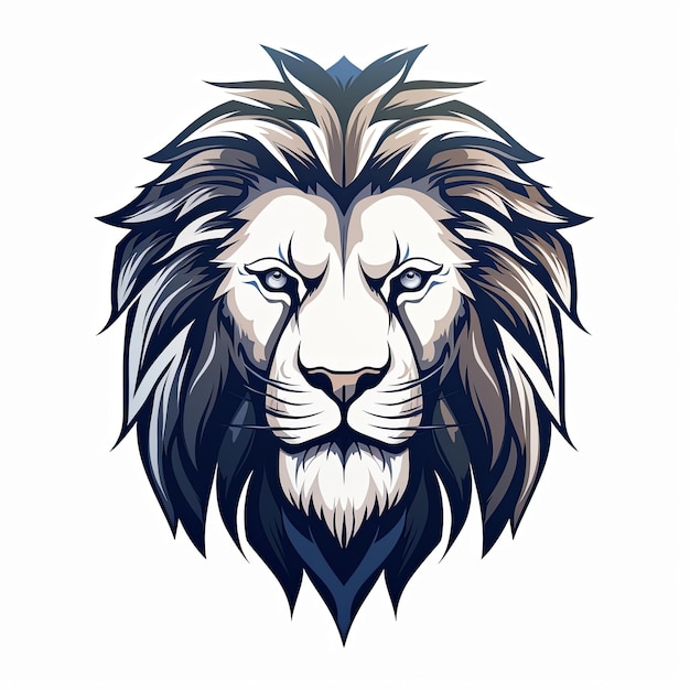 a clean lion logo mascot