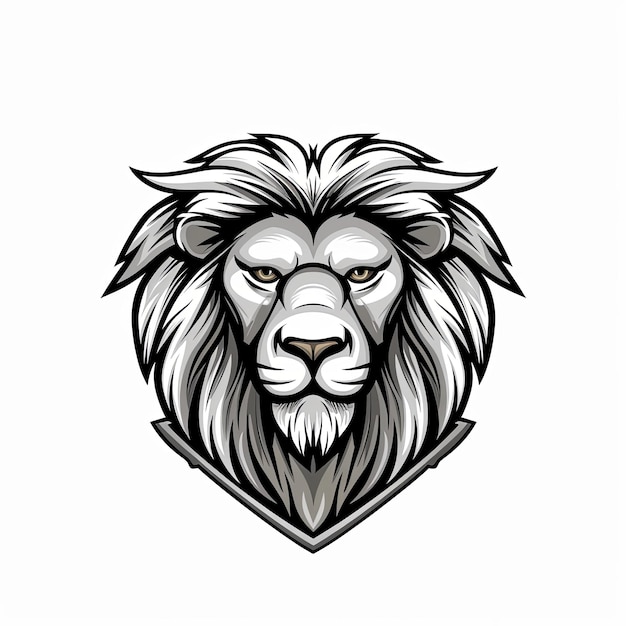 a clean lion logo mascot