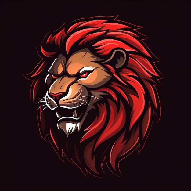 a clean lion logo mascot