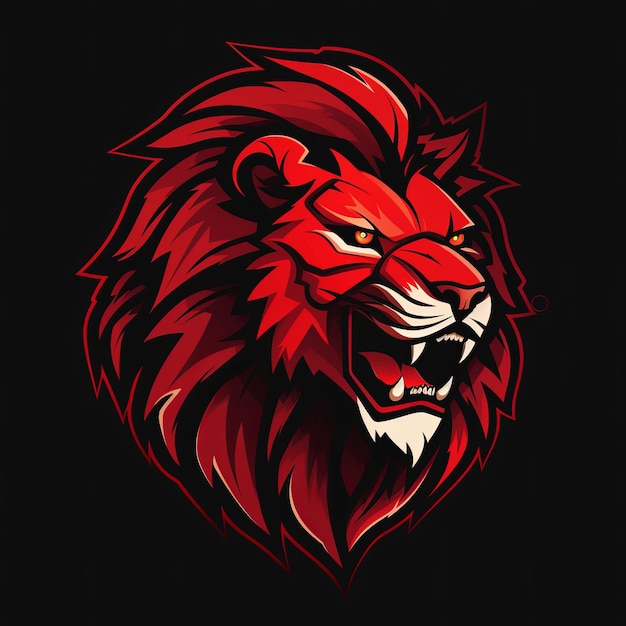 a clean lion logo mascot