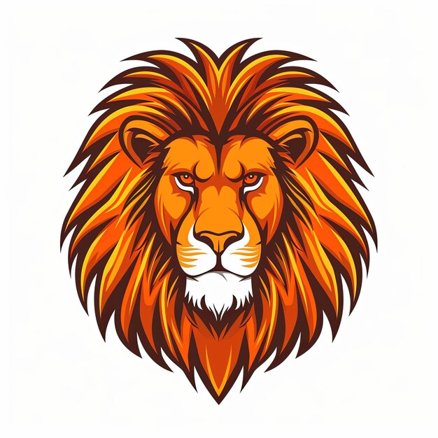 a clean lion logo mascot