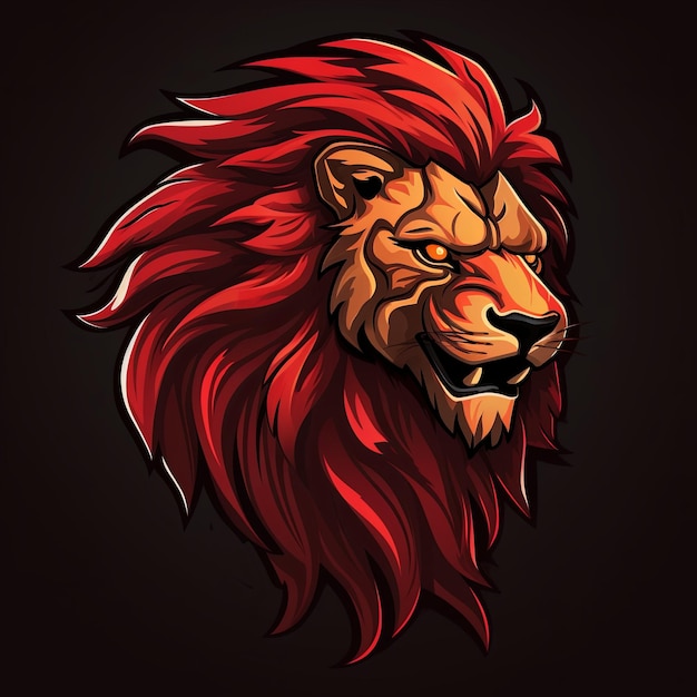 a clean lion logo mascot