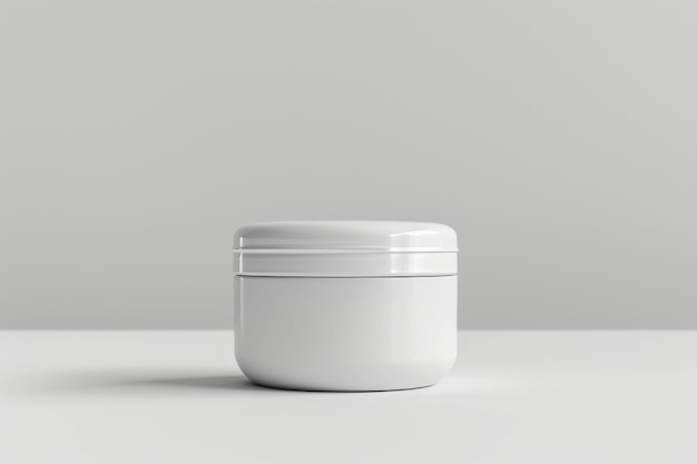 Clean Mockup of Jar on Isolated Plain Background