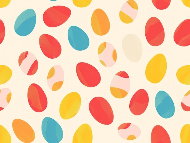 Photo clean and modern easter egg pattern featuring minimalistic design