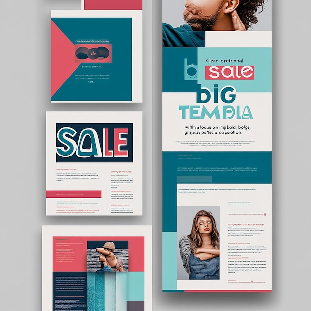 Photo clean and professional big sale template