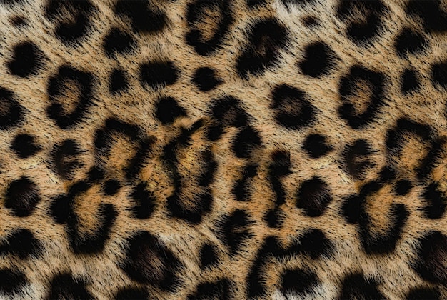 Clean and realistic leopard fur texture background