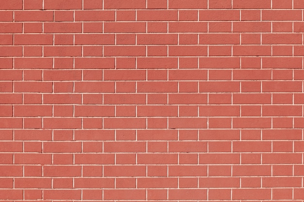 Clean red brick wall background