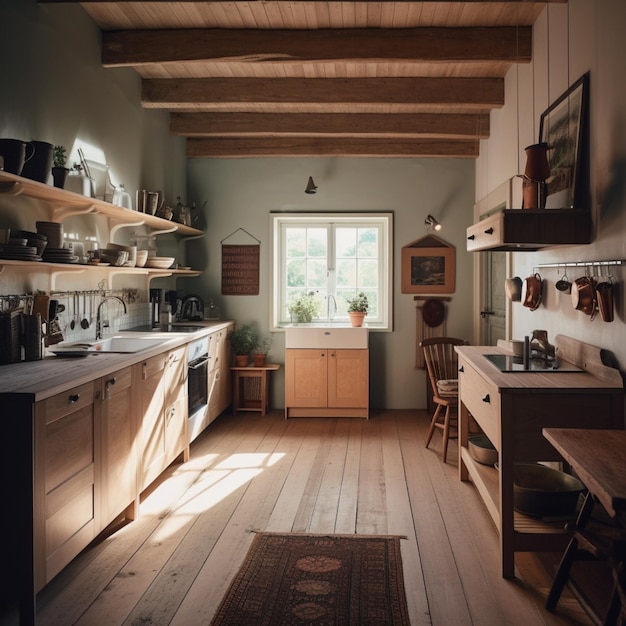 A Clean and Scandinavian Interior Kitchen