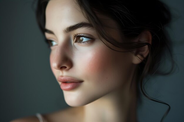 Clean Skin Beautiful Woman Photograph