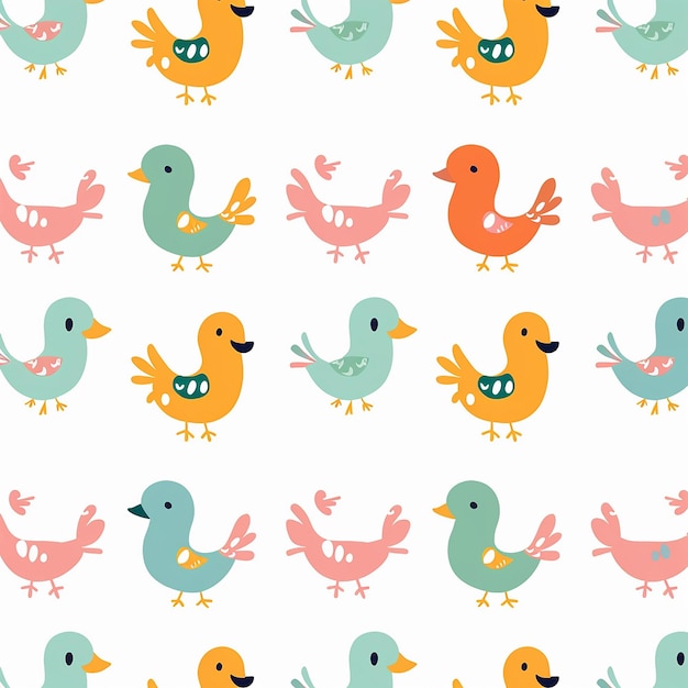 clean and sleek trendy cute and adorable digital seamless pattern