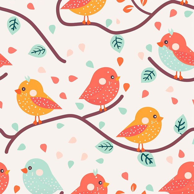 clean and sleek trendy cute and adorable digital seamless pattern