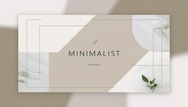 Photo clean and soft background minimalist banner