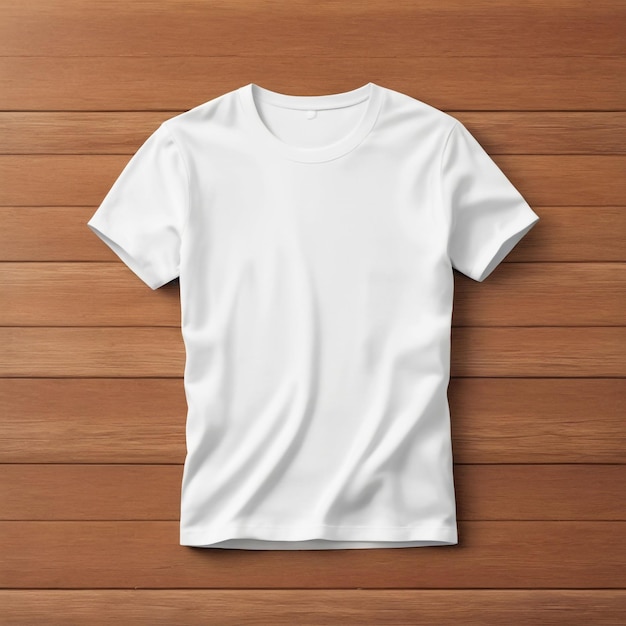 Clean white T shirt display