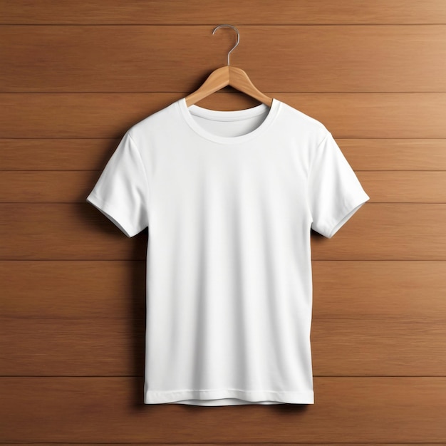 Clean white T shirt display