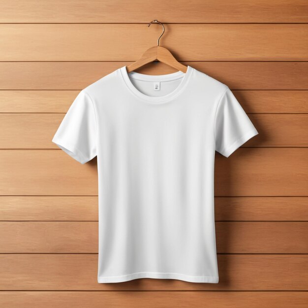 Clean white T shirt display