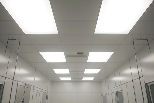 Cleanroom Aesthetics Square Panel Ceilings and Lighting