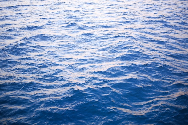 Clear blue ocean waves water background