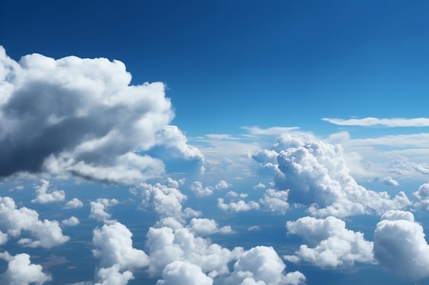 Clear blue sky and white clouds nature clouds and skies