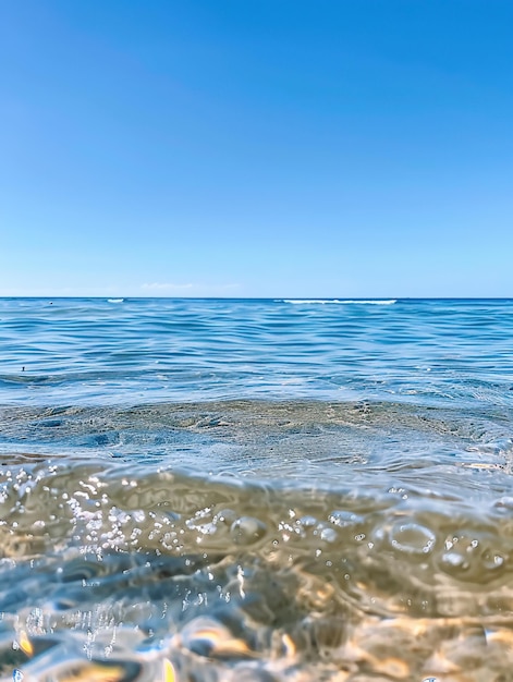 a clear blue sky with a few clouds in the background