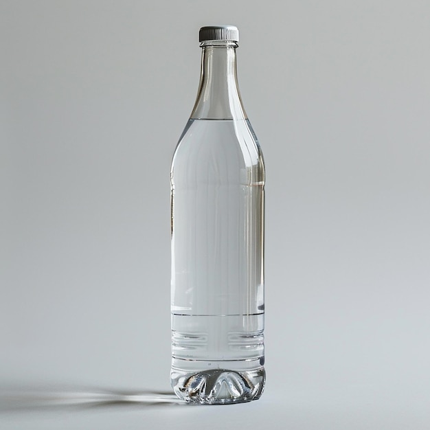 a clear bottle of water with a label that says  clear