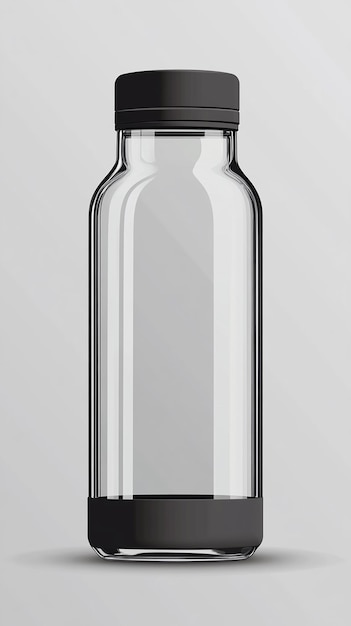 Photo a clear bottle with a clear lid that says quot clear quot