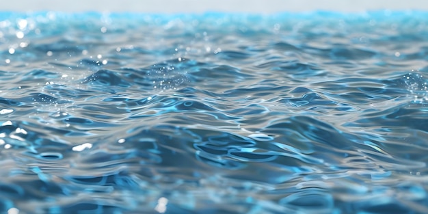 Clear calm water surface texture with splashing background Ai Generated