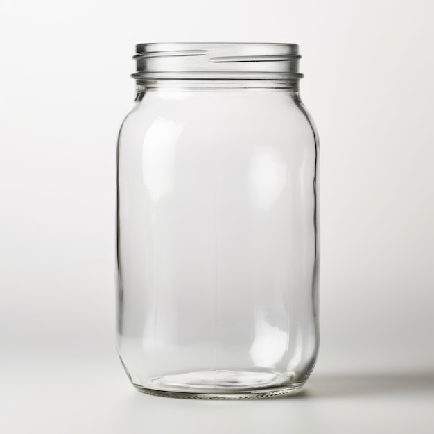 a clear glass jar with a clear lid