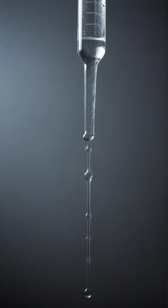 a clear ice drop that is being blown off