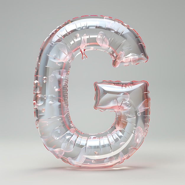 Clear Letters Afloat Bubble Alphabets Against Solid Colored Backs