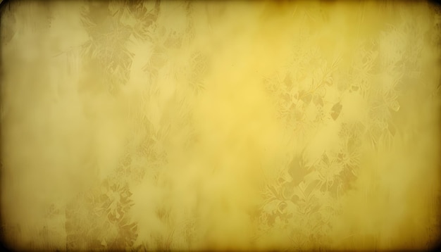 Clear Plain Shiny Warm Soft Vintage Bokeh Cloudy Wave Like Geometric Yellow Background or Texture