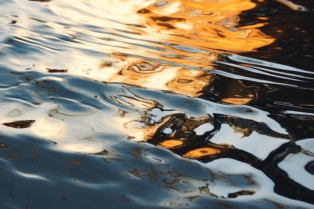 A clear reflection of a building in the calm water Perfect for architectural themes and serene landscapes