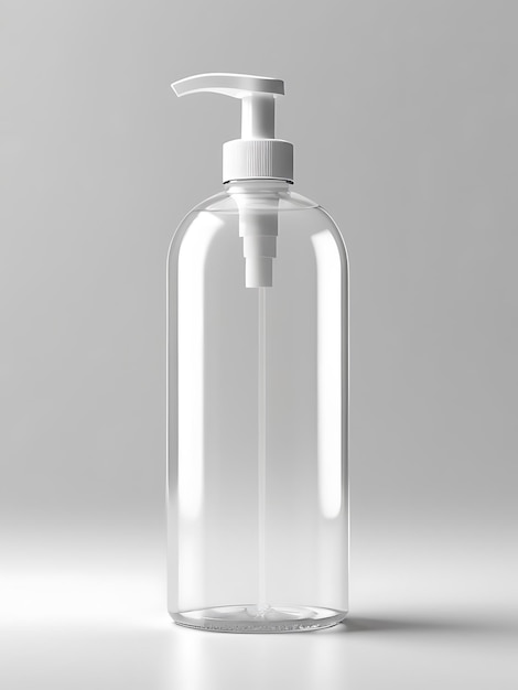 Clear Sanitizer Bottle Mockup