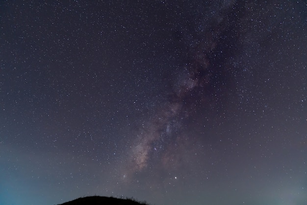 clear sky at night with stars and Milky way galaxy