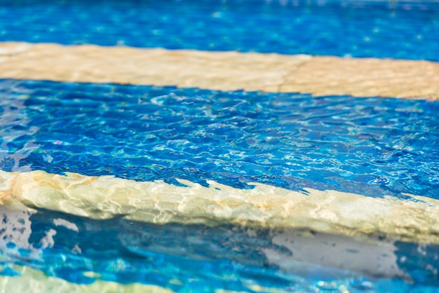 Clear transparent swimming pool water blur texture