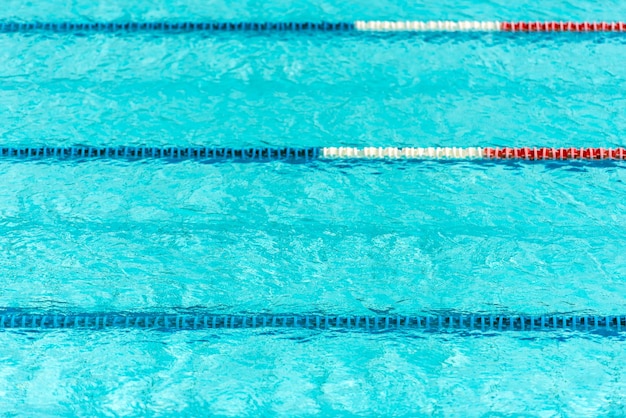 Clear transparent swimming pool