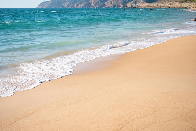 Clear turquoise sea and waves