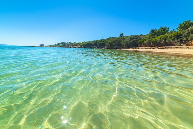 Clear water in Sardinia Italy