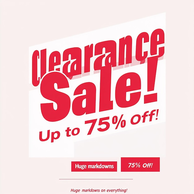 Clearance Sale