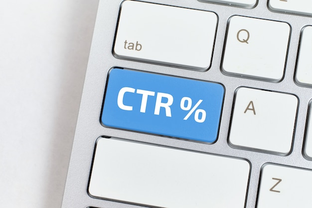 Click through rate CTR its a metric for advertising performance.