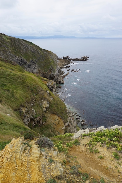 cliff in the coast