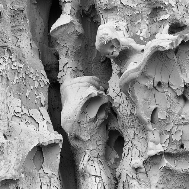 Photo cliff formations sculpted by glacial activity