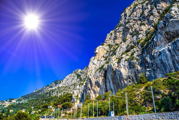 Cliffs in Beausoleil Nice Nizza AlpesMaritimes ProvenceAlpesCote d'Azur Cote d'Azur French Riviera France