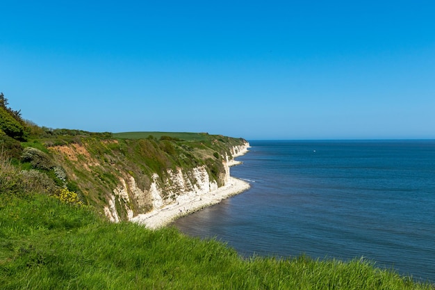 The cliffs on the coast