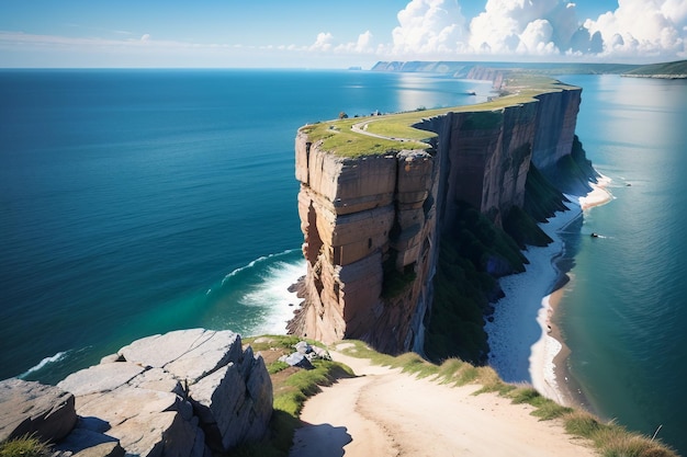 The cliffs of the north sea